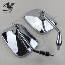 big size chrome motorcycle rearview motorbike rear view mirrors moto side mirror 8mm 10mm universal for yamaha honda suzuki hot 2024 - buy cheap