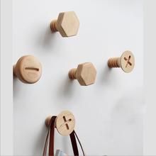 Gancho de madera creativo para colgar en la pared, accesorio decorativo en espiral de resina con forma de espiral, colgador de botón, 1 unidad 2024 - compra barato