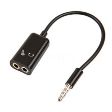 3.5mm Male to 2 Port Female Audio Stereo Jack Headphone Splitter Cable Adapter For Mobile Phone Tablet PC MP3 2024 - buy cheap