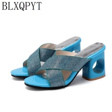 BLXQPYT-zapatos de boda para mujer, Sandalias de tacón alto con plataforma y Punta abierta, para playa, talla grande 32-48, C5-23 2024 - compra barato