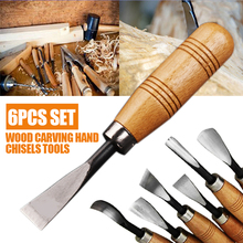 6pcs/set Wood Carving Hand Chisel Professional Wood  Gouges Set Carpenter Carving Knife 2024 - buy cheap