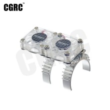 Transparent Double Fan Motor Cooling Bracket 35mm For 1/10 RC Crawler Car TRX4 RC4WD D90 D110 Axial Scx10 90046 2024 - buy cheap