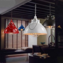 Американский Железный стеклянный ретро-подвесной светодиодный светильник в стиле лофт, промышленный винтажный светильник для гостиной, столовой, бара, Подвесная лампа 2024 - купить недорого