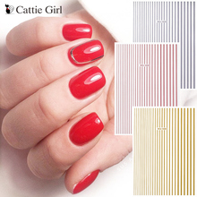 1 sheet Gold Striped 3D Nail Art Transfer Stickers Line Golden Nail Designs Rose Gold Adhesive Nail Sticker for Nail Decorations 2024 - buy cheap