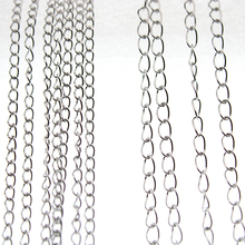 5meter 3x4mm 4x5mm Stainless Steel Necklace Chains Bulk Extension Chain Necklace Bracelet Chain for DIY Jewelry Making Material 2024 - buy cheap