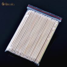 200pcs Cuticle Pusher Remover Manicure Pedicure Tips Wood Nail Art Stick Dead Skin Fork 14.7cm For Nail Salon Tools Wholesales 2024 - buy cheap