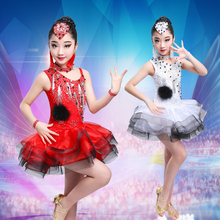 Modern Girl Latin Dance Dress for Girls Salsa Tango Skirt Ballroom Dancing Dress Child Competition Dancewear Kids Dance Costumes 2024 - buy cheap