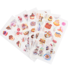 Adesivo de papel para decoração de casa e bolos, decoração de massa, donghnut, álbum com 15 pacotes/lote 2024 - compre barato