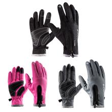 Sports Wind Stopper Warm Waterproof Waterproof Slip-proof Riding Motorcycle Polar Fleece Touch Screen Black Full Finger Gloves 2024 - buy cheap