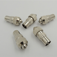 Inline Metal Male TV Aerial Connector RF Coax Cable Plug Freeview Coaxial Adapter 2024 - buy cheap