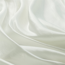 Solid white color silk blends cotton linen satin fabric,smooth,good luster,sewing for blouse,dress,skirt,craft by the yard 2024 - buy cheap