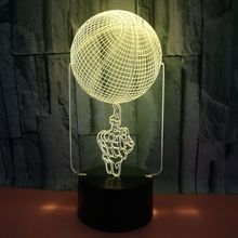 Basketball 3d Lamp Colorful Touch Led Visual 3d Ambient Table Lamps Factory Wholesale 7 Color Change Desk Lamp 2024 - buy cheap