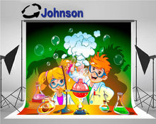 scientist Science Experiment Bubble backdrop  High quality Computer print children kids backgrounds 2024 - buy cheap