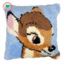 Deer Needlework Pillowcase Latch hook rug kits cross stitch thread embroidery kit Carpet embroidery Pillowcase crochet hooks 2024 - buy cheap