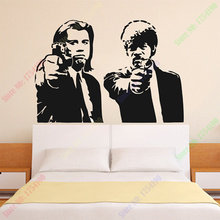 Banksy-pegatina de Pulp Fiction para pared, decoración para el hogar, dormitorio, calcomanía moderna 2024 - compra barato