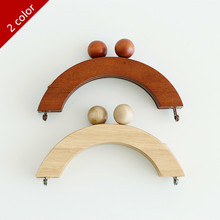 14cm Semi-circle Shape Round Wooden Big Ball Wooden Purse Frame With Screws Wholesale Obag Diy Handbag Accessories Dropshopping 2024 - buy cheap