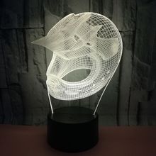 New Rugby Hat 3d Lamp With Touch Led Visual Nightlight Gift Customized Table Lamps For Living Room Desk Lamp 2024 - buy cheap