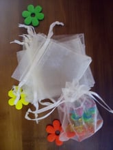 25*35cm 100pcs Organza Bag white Drawstring bag jewelry packaging bags for tea/gift/food/candy small transparent pouch Yarn bag 2024 - buy cheap