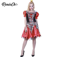 Halloween Costume For Women Wonderland Queen Of Hearts Adult Costume Female Bloody Vampire Costume Movie And TV Cosplay 2024 - buy cheap