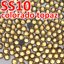 SS10 2,7-2,8 мм, 1440 ⑤ пакет Lt. Topaz DMC исправление FlatBack Стразы, кристалл желтый горячей фиксации железа на одежде кристаллические камни gliter 2024 - купить недорого