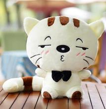 high quality  goods soft plush toy cute white or yellow shy cat 37cm toy cat Christmas birthday gift ,d1055.2 2024 - buy cheap