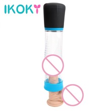 Ikoky elétrica pênis bomba extensor pênis ampliação masculino masturbação bomba de vácuo 3 modo brinquedos sexuais para homens adultos produtos 2024 - compre barato