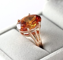 Stylish Austrian Crystal Rings And Rings For Women girl Fashion gold color ring Jewelry 2024 - buy cheap