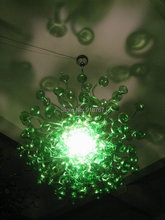 100% Hand Blown Dale Chihuly Lamp Green Mushroom Glass Italy Chandelier 2024 - buy cheap