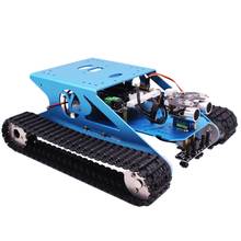 Робот-автомобиль, набор Танков для Arduino, программируемый, умный танк, шасси, робот-автомобиль, умное обучение и стебель, Детская развивающая игрушка супер 2024 - купить недорого