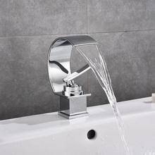 Basin Faucets Waterfall Bathroom Faucet Single handle Basin Mixer Tap Bath Chrome Finish Faucet Brass WC Faucet Sink Water Crane 2024 - buy cheap