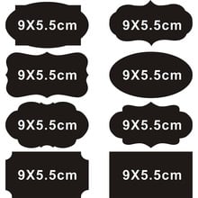 5Pcs/set Blackboard Sticker Craft Kitchen Jars Organizer Labels Chalkboard Chalk Board Sticker 9.5cm x 6.5cm Black Board 2024 - buy cheap