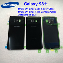 Rear Cover 100% Original For Samsung Galaxy S8 Plus G955 G955F/DS Battery Back Cover Glass Door Housing Rear Camera Lens 2024 - buy cheap