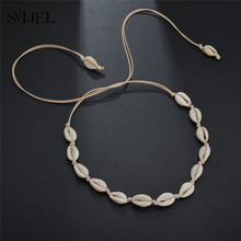 SMJEL Natural Summer Beach Shell Necklace Collier Simple Bohemian Seashell Choker Necklaces Jewelry for Women Girl Birthday Gift 2024 - buy cheap