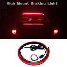 12V Car Brake Light LED Light Strip Safety Warning Light Stop Signal Lamp Red Flowing Flashing Rear Tail High Mount Stop Lamp 2024 - buy cheap