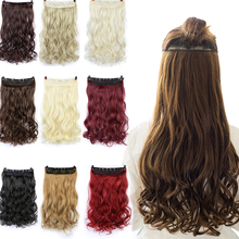 SHANGKE 60 см 5 зажимов для наращивания волос термостойкие поддельные Шиньоны Длинные волнистые прически синтетические клипсы для наращивания волос 2024 - купить недорого