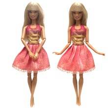 Nk 2021 mais novo boneca outift bonito artesanal roupas de festa topo design de moda para barbie acessórios boneca melhor criança meninas presente 2024 - compre barato