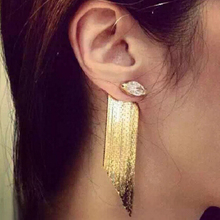 Hotsale Fashion Gold Long Metal tassel earrings drop earring quality earrings for women 2024 - buy cheap