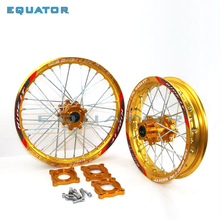 Dirt Pit bike 15mm Front 1.40x14" Rear 1.85x12" Alloy Wheel Rim with CNC Hub For KAYO HR-160cc TY150CC 12 14 inch Gold wheel 2024 - buy cheap