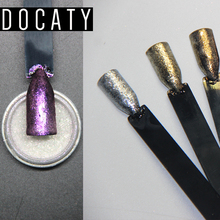 Docaty Новый 8 видов цветов Блеск для ногтей Пудра для натирания ногтей DIY Блестки для нейл Арта (искусство украшения ногтей) украшения Модные аксессуары нужны верхнее покрытие 2024 - купить недорого