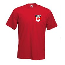 Brand T-Shirt Men 2018 Fashion Canada Canadian Footballer Soccers Red T-Shirt Print T-Shirt Men Harajuku 2024 - buy cheap