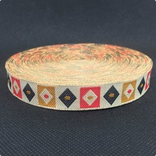 HOT!!2015 NEW ribbon wholesale 5/8"(15mmx18yard/sets) 100% polyester Woven Jacquard ribbon 3D Geometric series lace MZ2015052504 2024 - buy cheap