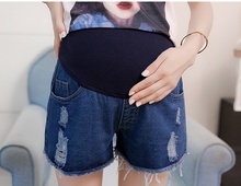 New maternity dress summer fashion pregnant women stomach lift shorts pregnant women bottom denim shorts maternity pants 2024 - buy cheap