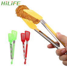 HILIFE Kitchen Tong Cooking Utensils Salad Serving BBQ Non-Stick Tongs Stainless Steel Handle Pizza Bread Steak Clip Spatula 2024 - buy cheap