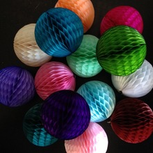 Free DHL Shipping 50pcs 10"(25cm) Black White Green Red Pink Blue Purple Lilac Grey Orange Colorful Tissue Paper Honeycomb Balls 2024 - buy cheap