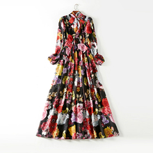 Women Maxi Dress  High Quality Long Sleeve Floral Printed Elegant Dresses Casual Dress NP0375L 2024 - buy cheap