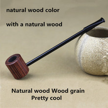 Grado de madera tubo de fumar tubos de madera Natural patrones creativo hierba tabaco de pipa molinillo de regalo humo 2024 - compra barato
