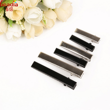 2018 Iron Hair Ornaments Duckbill Folder Drop Folder Four Waves For DIY Women Hair Clip Jewelry Findings Black And Silver Color 2024 - buy cheap