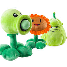 3pcs/lot 30cm PVZ Plants vs Zombies Plants Peashooter Squash Sunflower Plush Toys Soft Stuffed Toys Doll Gifts for Kids Children 2024 - buy cheap