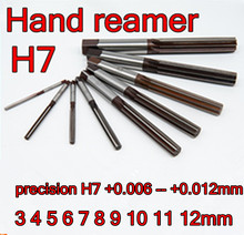 3 4 5 6 7 8 9 10 11 12mm precision 10pcs 5pcs H7 +0.006 -- +0.012mm Hand Reamers Free shipping 2024 - buy cheap