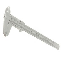 1 peça 150mm mini calibre de medição de plástico deslizante vernier pinça ferramenta régua 6 "cinza micrômetro ferramentas medição 2024 - compre barato